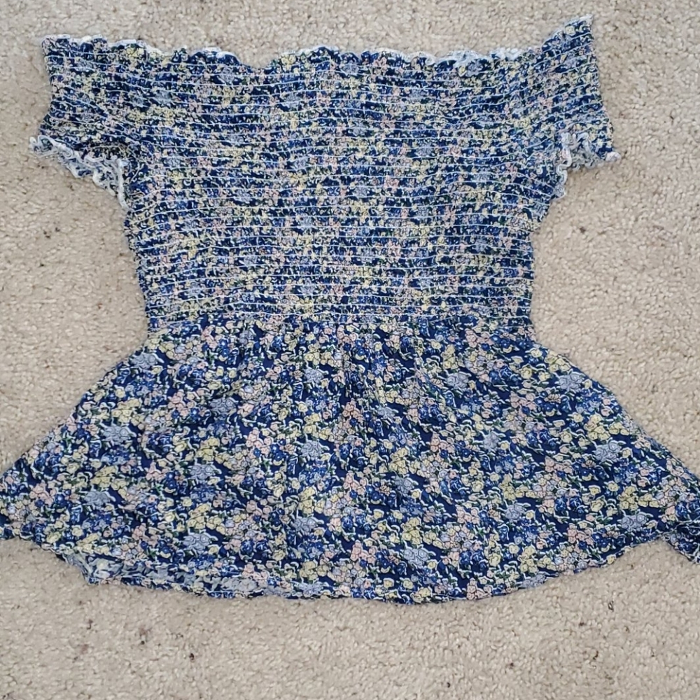 Floral off the shoulder top